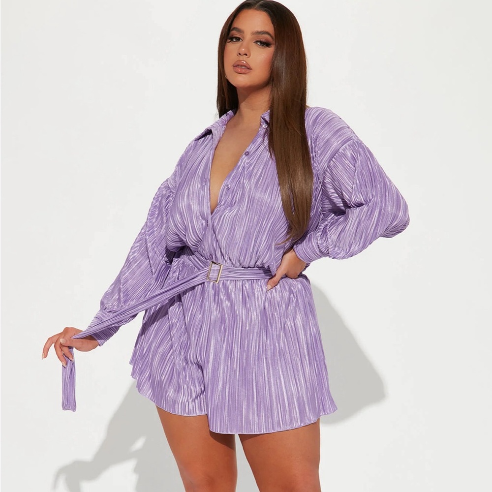 Lavender Long Sleeve Romper - New!